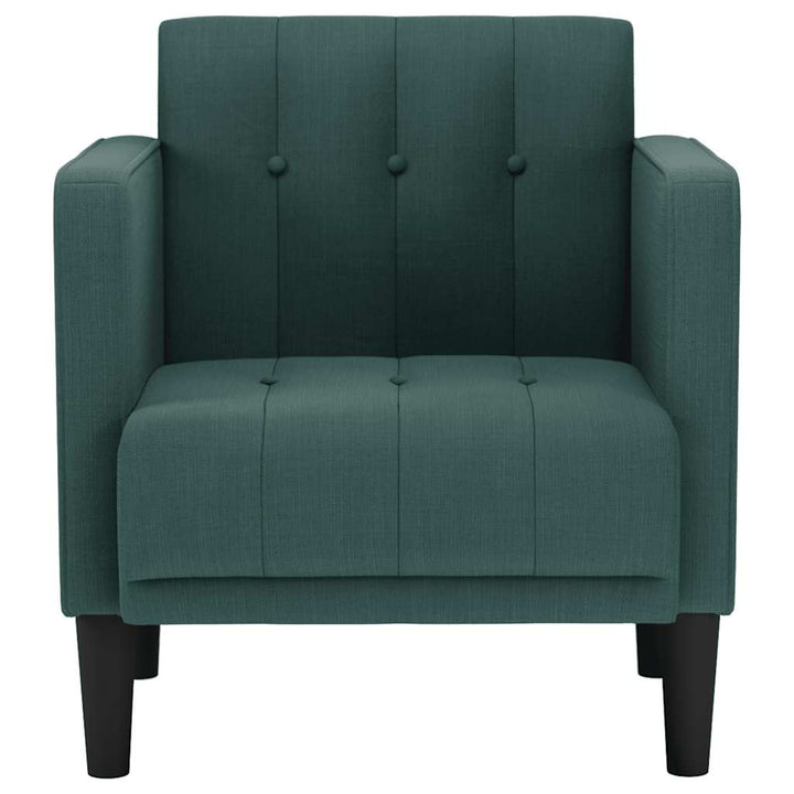 sofastol med armlæn 53 cm stof mørkegrøn