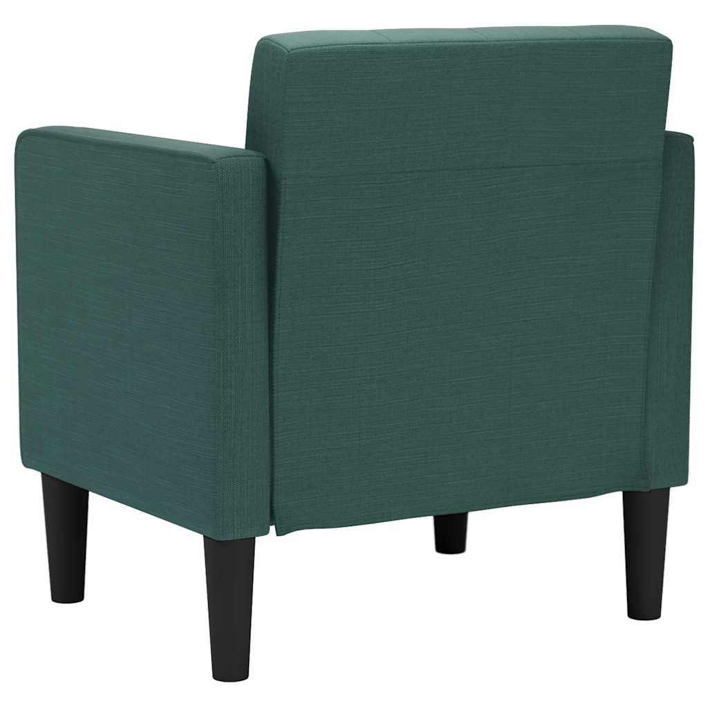 sofastol med armlæn 53 cm stof mørkegrøn