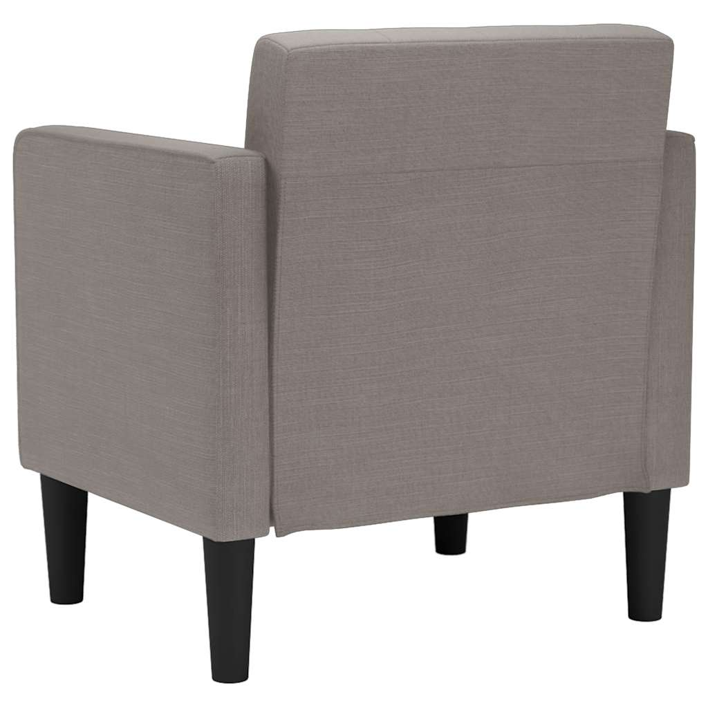 sofastol med armlæn 53 cm stof gråbrun