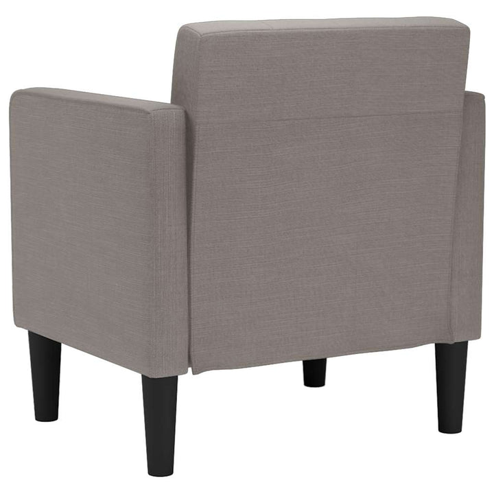 sofastol med armlæn 53 cm stof gråbrun