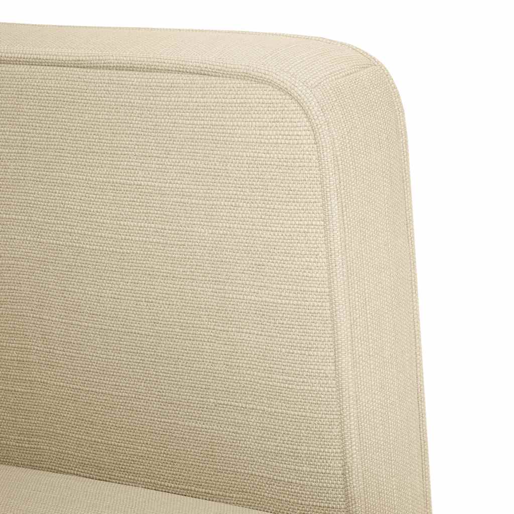 sofastol med armlæn 53 cm stof cremefarvet