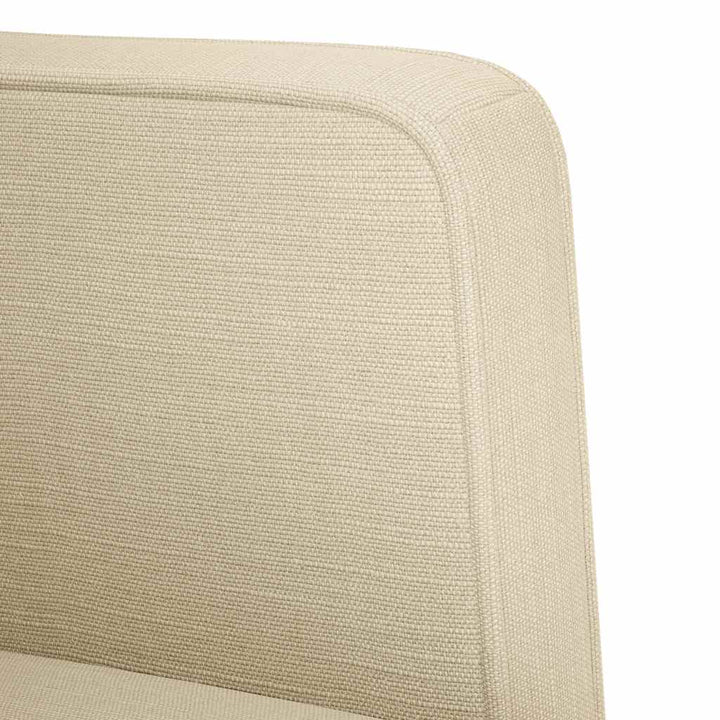 sofastol med armlæn 53 cm stof cremefarvet