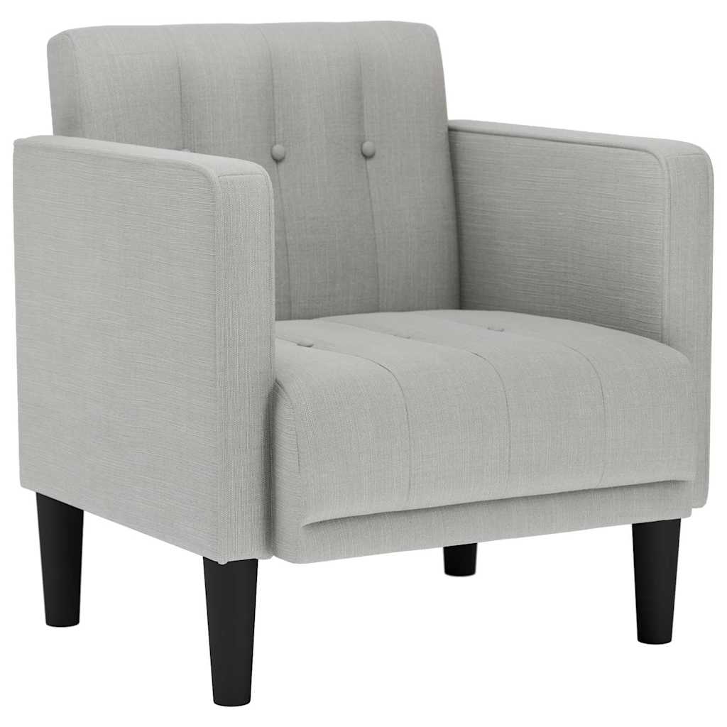 sofastol med armlæn 53 cm stof skygrå