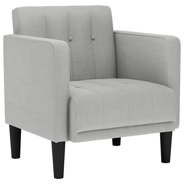 sofastol med armlæn 53 cm stof skygrå