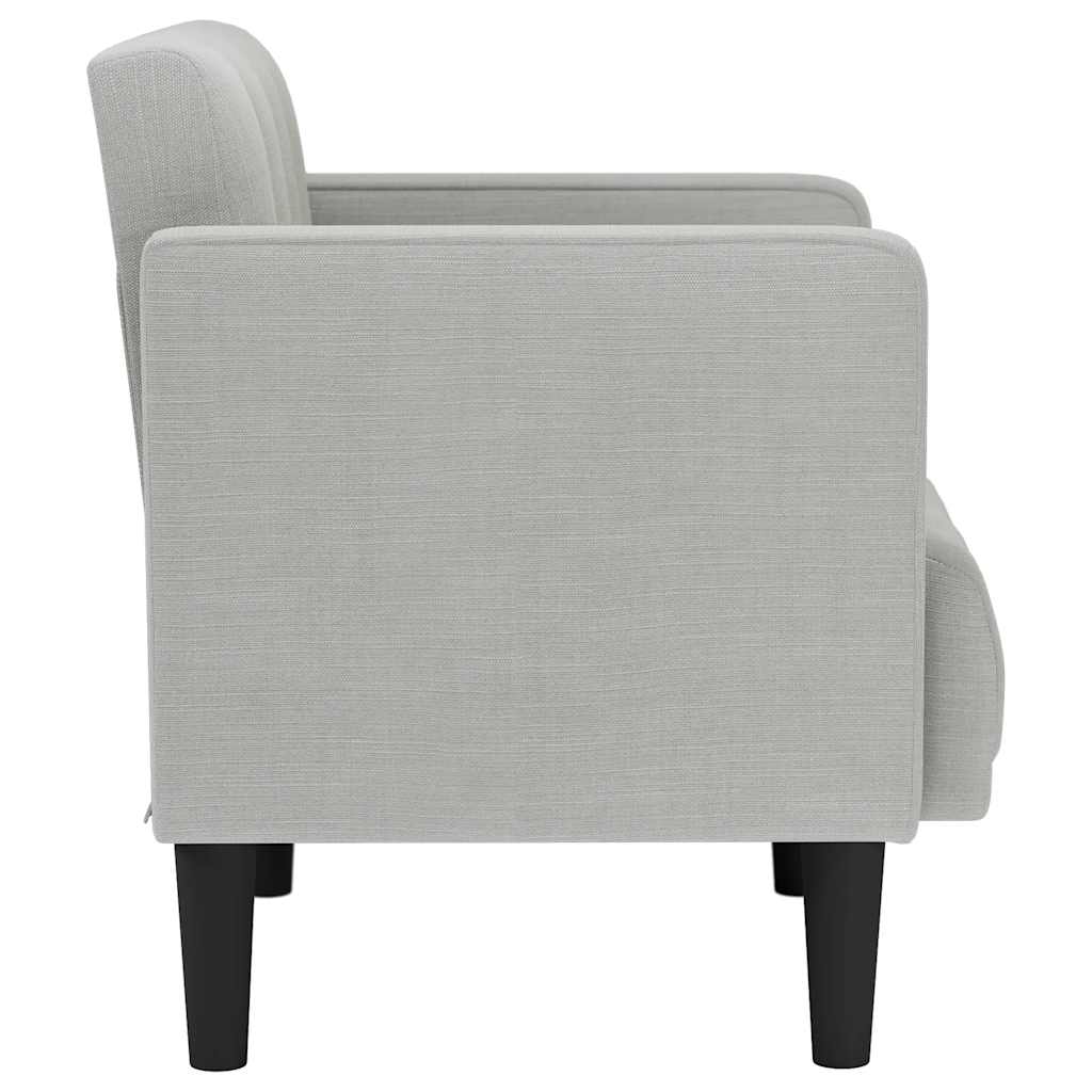 sofastol med armlæn 53 cm stof skygrå