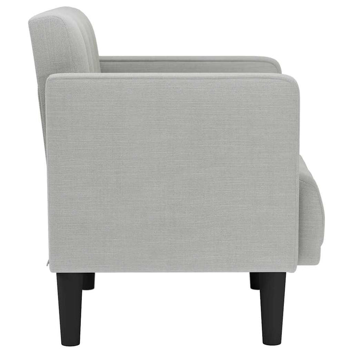 sofastol med armlæn 53 cm stof skygrå