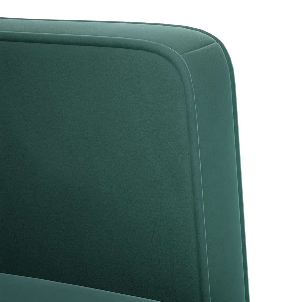 sofastol med armlæn 53 cm fløjl mørkegrøn