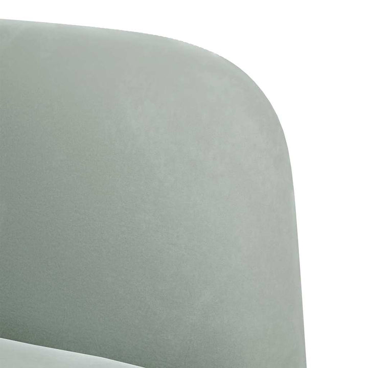 sofastol med armlæn 54 cm fløjl lysegrå