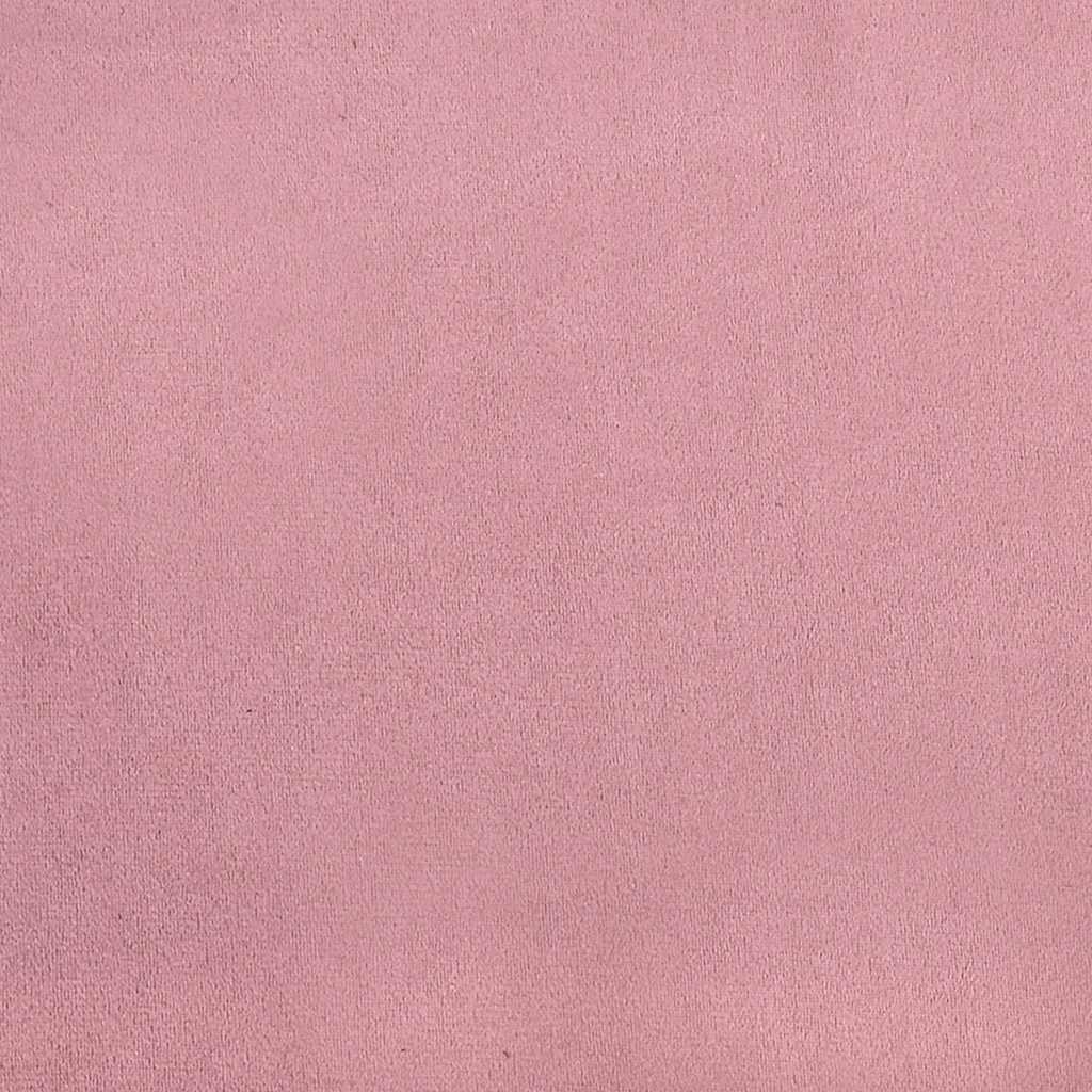 sofastol med armlæn 54 cm fløjl lyserød