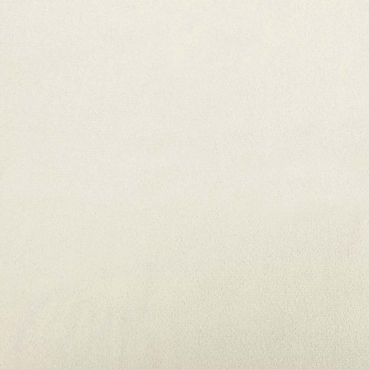 sofastol med armlæn 55 cm fløjl cremefarvet