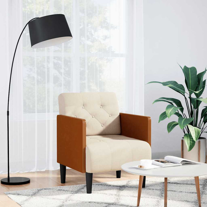 sofastol med armlæn 55 cm hør