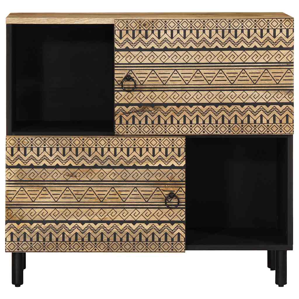 skænk 80x33,5x75 cm massivt ru mangotræ