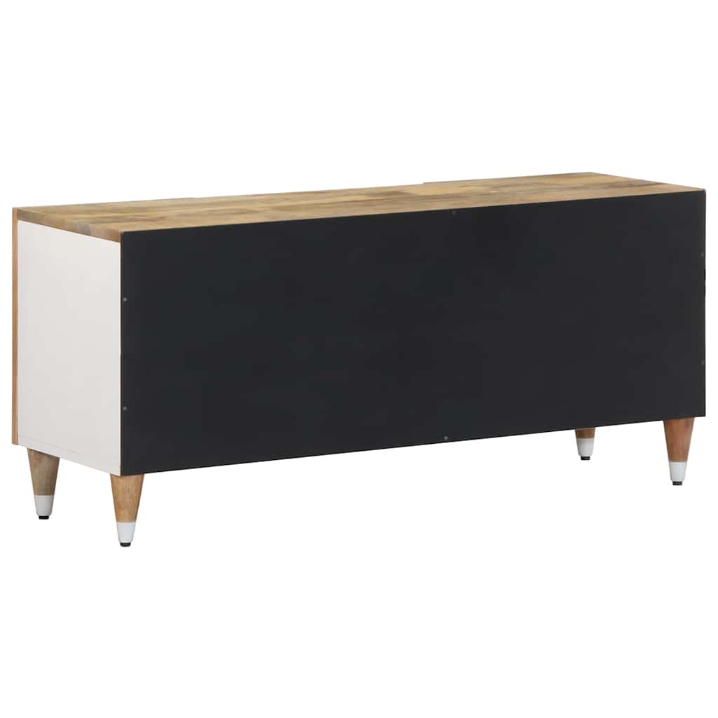 tv-bord 105x33,5x46 cm massivt mangotræ