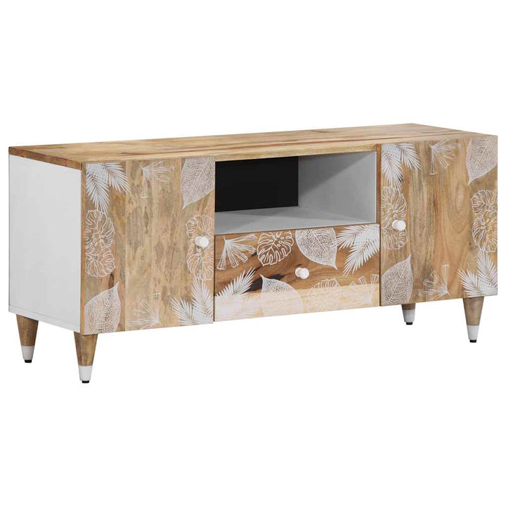 tv-bord 105x33,5x46 cm massivt mangotræ