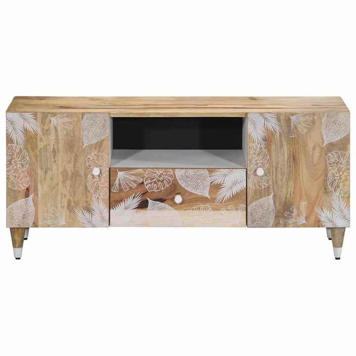 tv-bord 105x33,5x46 cm massivt mangotræ