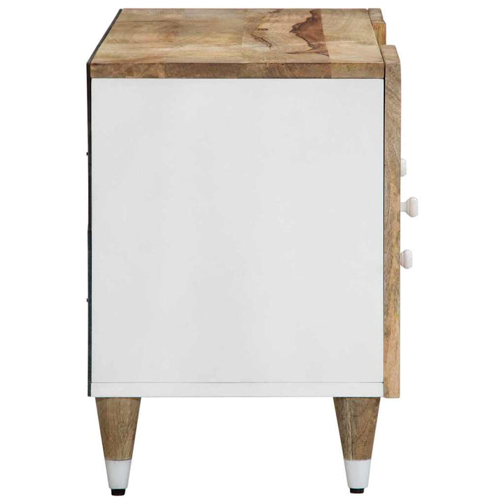 tv-bord 105x33,5x46 cm massivt mangotræ