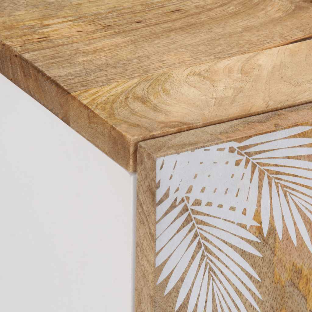 tv-bord 105x33,5x46 cm massivt mangotræ