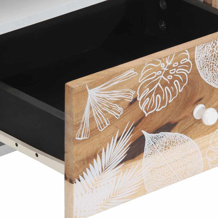 tv-bord 105x33,5x46 cm massivt mangotræ