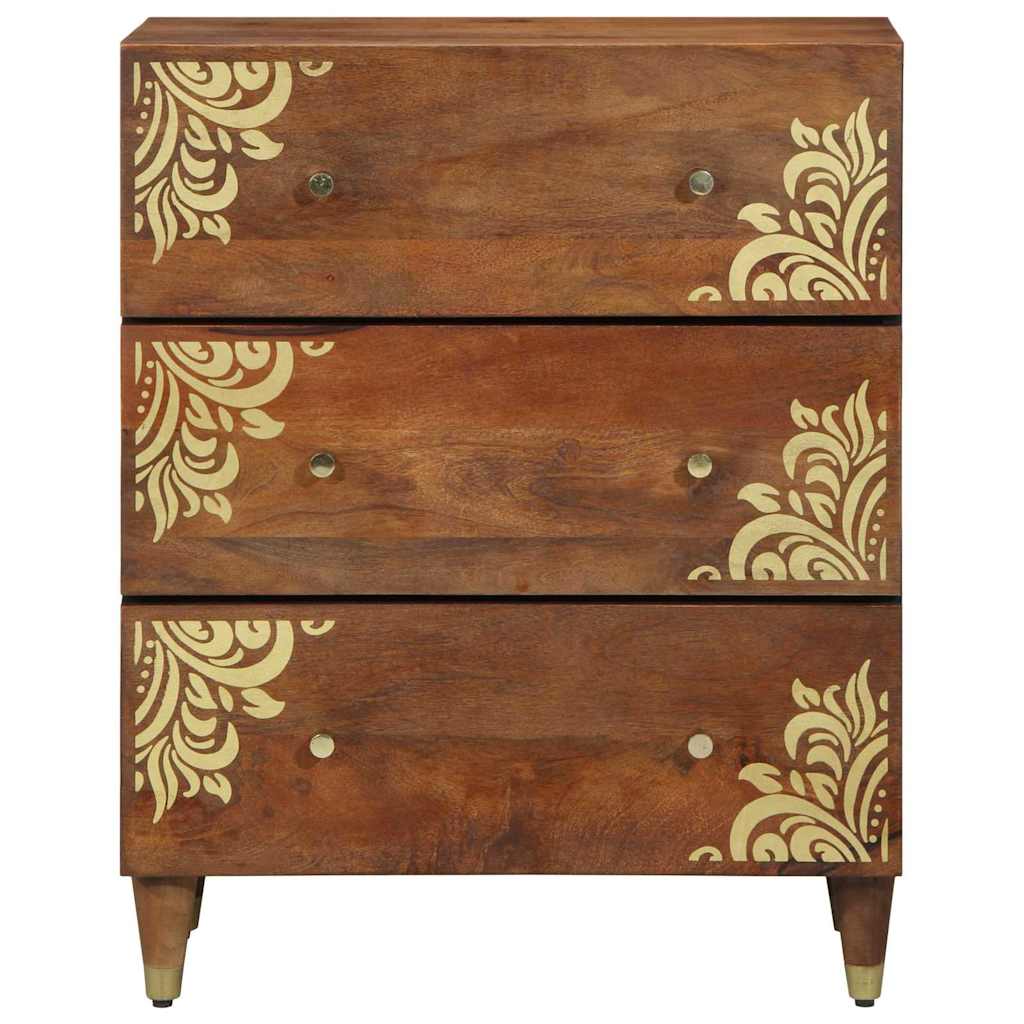Sideboard Brun 60 x 33.5 x 75 cm Massivt mangotræ