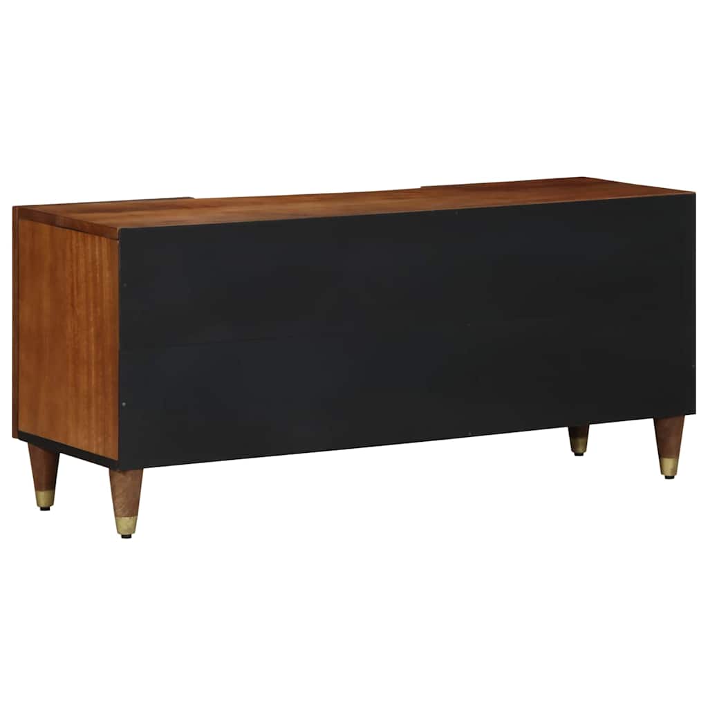 TV-skab med skuffe Brun 105 x 33.5 x 46 cm Massivt mangotræ