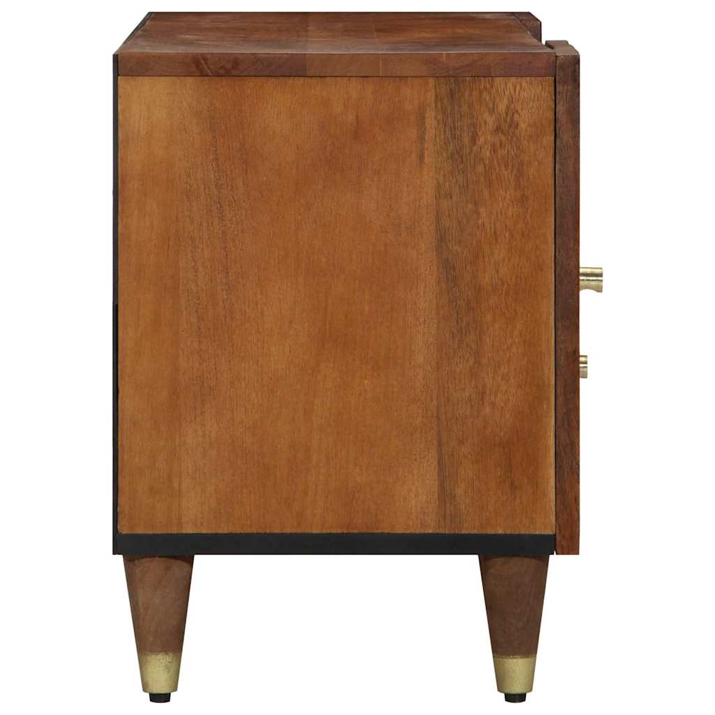 TV-skab med skuffe Brun 105 x 33.5 x 46 cm Massivt mangotræ