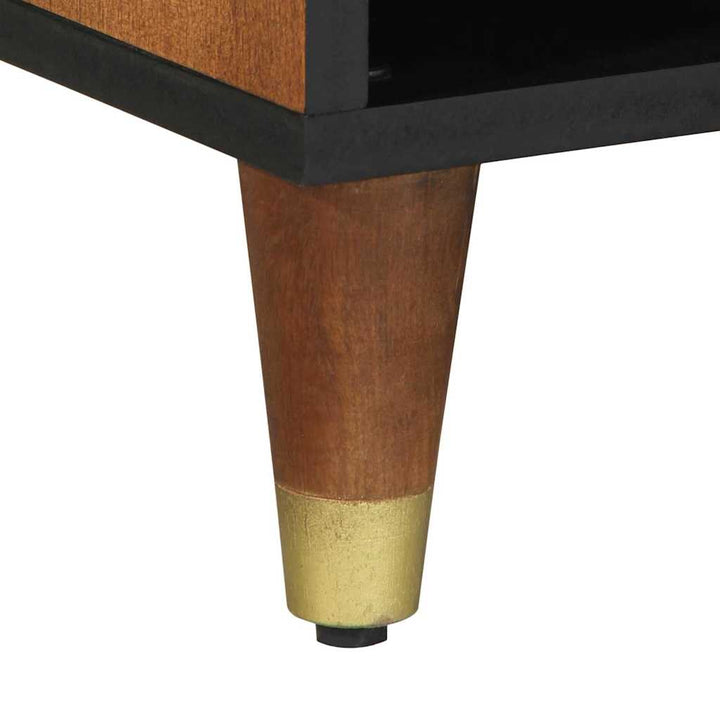 TV-skab med skuffe Brun 100 x 33.5 x 46 cm Massivt mangotræ