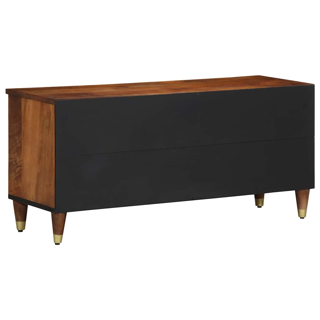 TV-skab med skuffe Brun 100 x 33.5 x 46 cm Massivt mangotræ