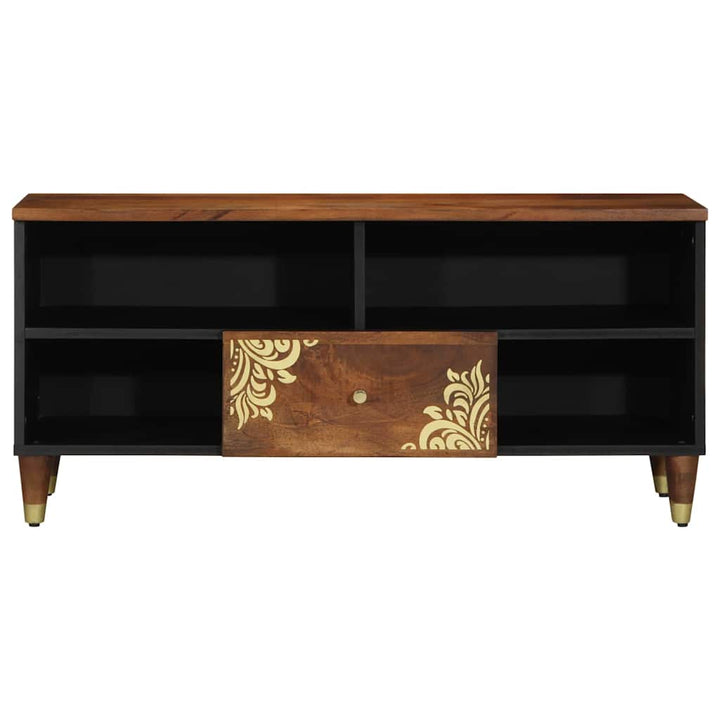TV-skab med skuffe Brun 100 x 33.5 x 46 cm Massivt mangotræ