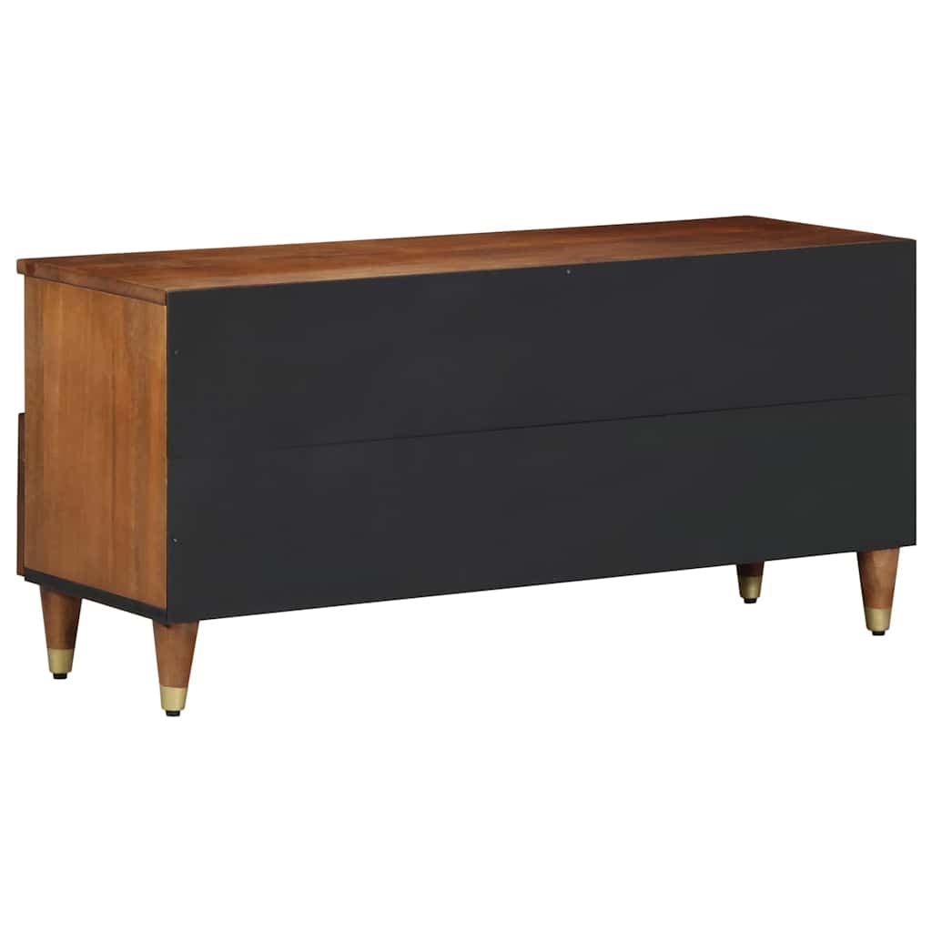 TV-skab med skuffe Brun 100 x 33.5 x 46 cm Massivt mangotræ