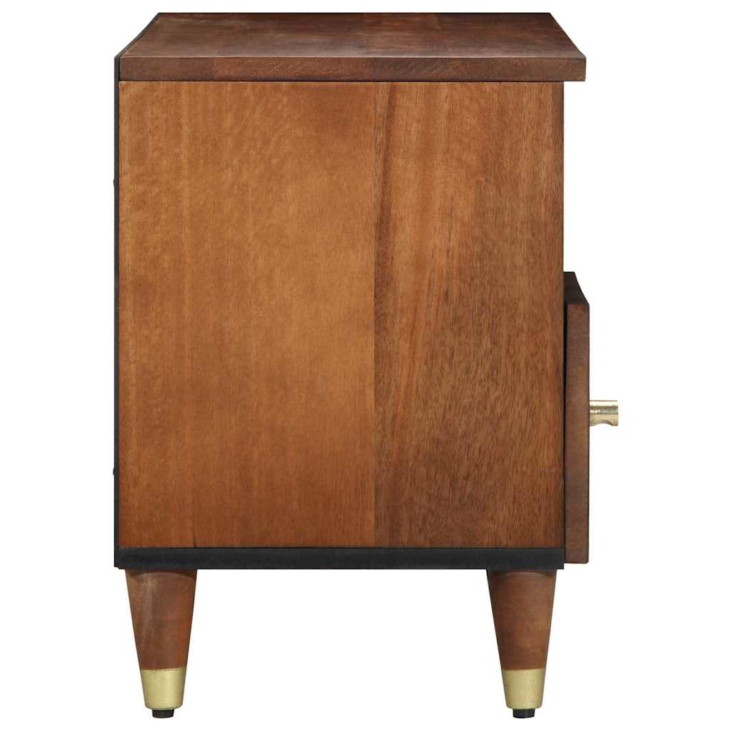 TV-skab med skuffe Brun 100 x 33.5 x 46 cm Massivt mangotræ