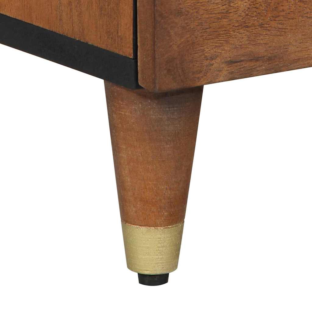 Sideboard med skuffe Brun 40 x 33.5 x 75 cm Massivt mangotræ