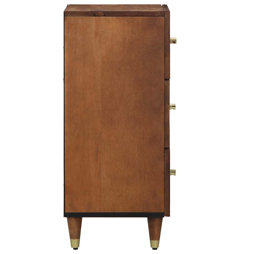Sideboard med skuffe Brun 40 x 33.5 x 75 cm Massivt mangotræ