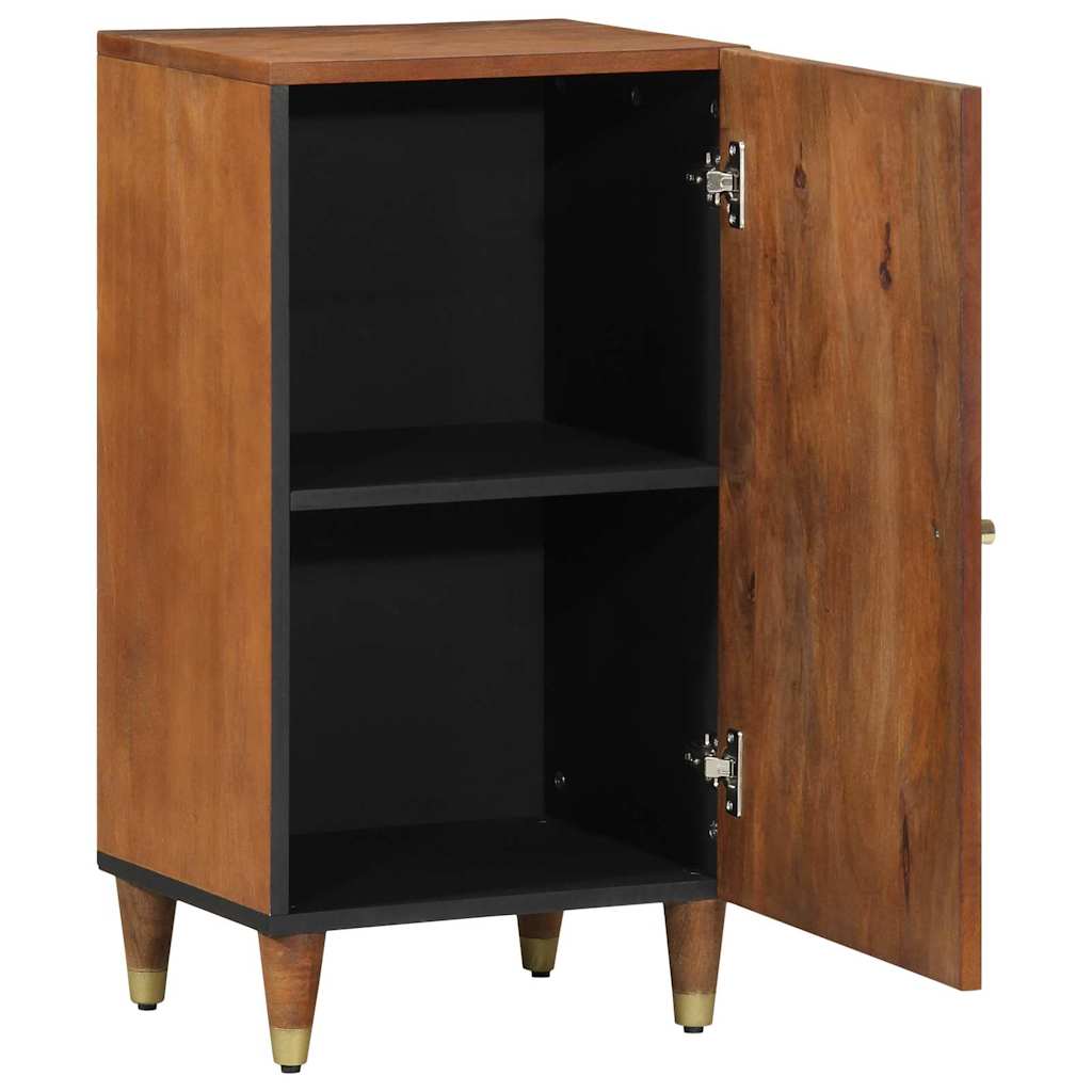 Sideboard med hylde Brun 40 x 33.5 x 75 cm Massivt mangotræ