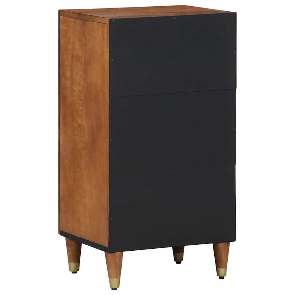Sideboard med hylde Brun 40 x 33.5 x 75 cm Massivt mangotræ