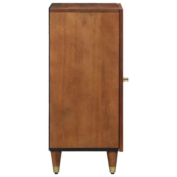 Sideboard med hylde Brun 40 x 33.5 x 75 cm Massivt mangotræ