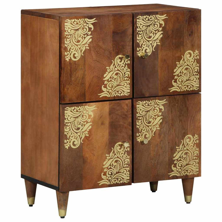 Sideboard med hylde Brun 60 x 33 x 75 cm Massivt mangotræ