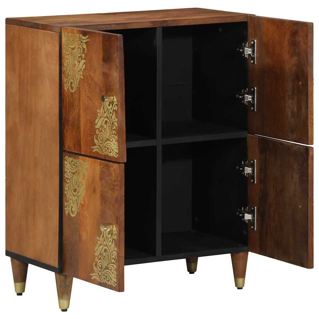 Sideboard med hylde Brun 60 x 33 x 75 cm Massivt mangotræ