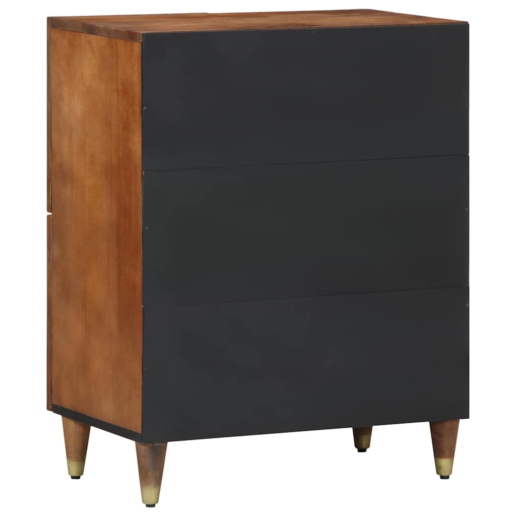 Sideboard med hylde Brun 60 x 33 x 75 cm Massivt mangotræ