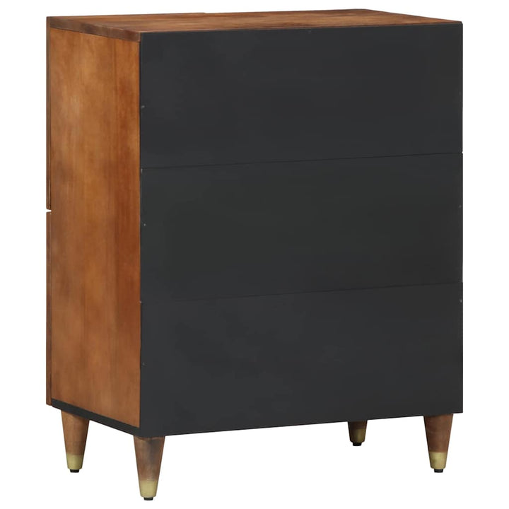 Sideboard med hylde Brun 60 x 33 x 75 cm Massivt mangotræ