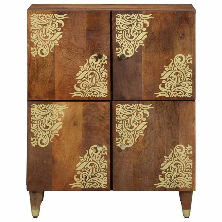 Sideboard med hylde Brun 60 x 33 x 75 cm Massivt mangotræ
