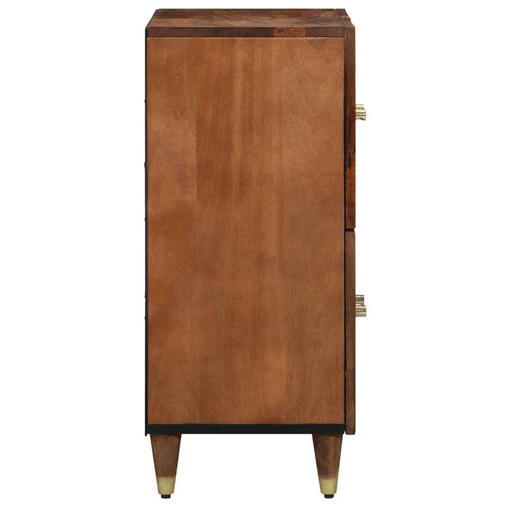 Sideboard med hylde Brun 60 x 33 x 75 cm Massivt mangotræ