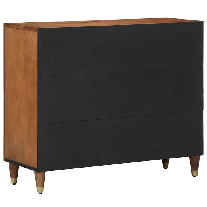 Sideboard med hylde Brun 90 x 33.5 x 75 cm Massivt mangotræ