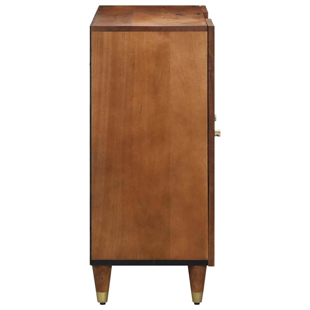 Sideboard med hylde Brun 90 x 33.5 x 75 cm Massivt mangotræ