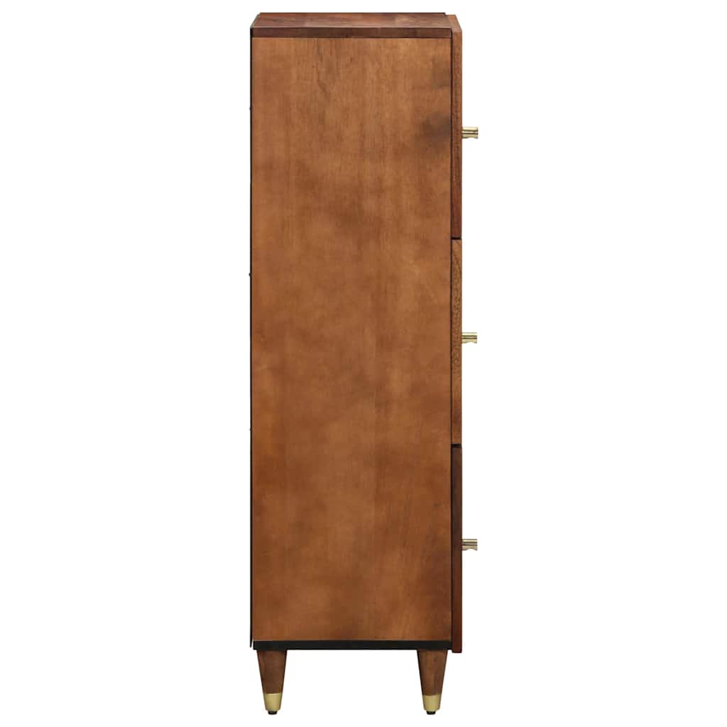 Highboard med skuffe Brun 40 x 33.5 x 110 cm Massivt mangotræ