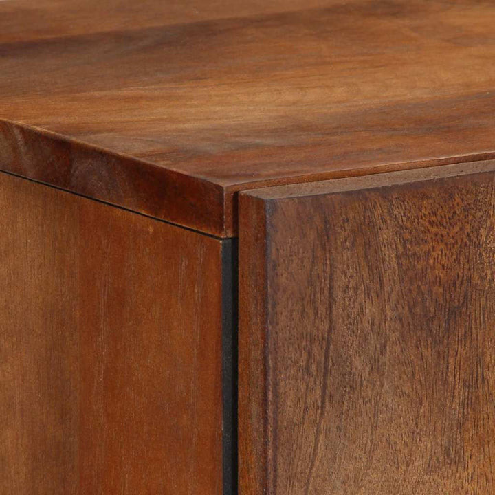 Highboard med hylde Brun 60 x 33,5 x 100 cm Massivt mangotræ