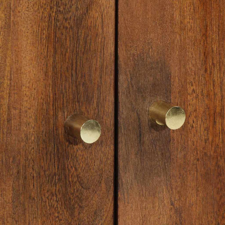Highboard med hylde Brun 60 x 33,5 x 100 cm Massivt mangotræ