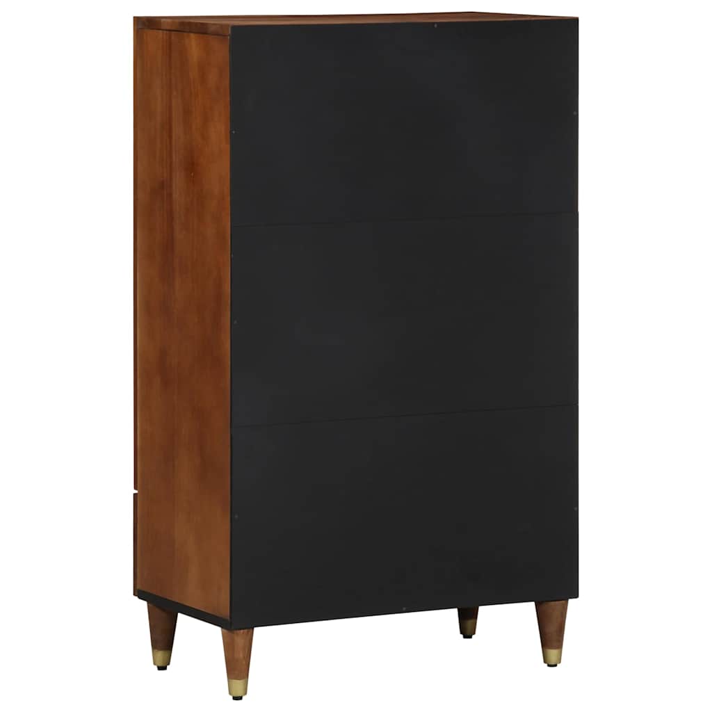 Highboard med hylde Brun 60 x 33,5 x 100 cm Massivt mangotræ