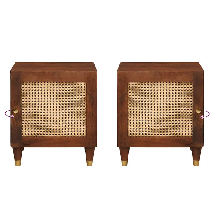 Sengeborde 2 pcs 40 x 33,5 x 46 cm