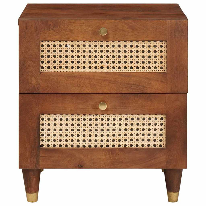 Sengeborde med skuffe 2 pcs 40 x 33,5 x 46 cm