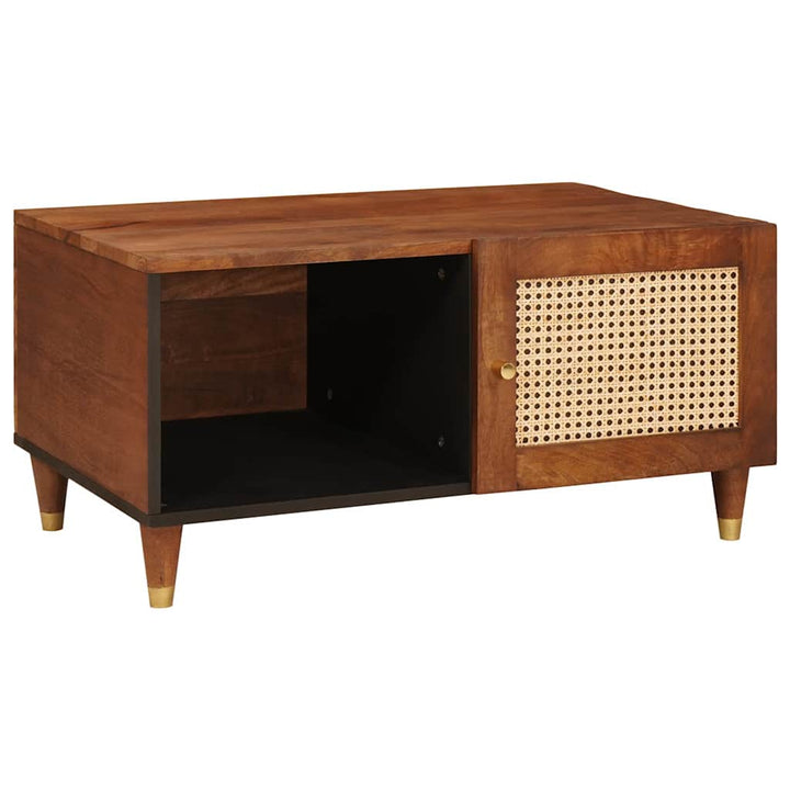 Sofaborde Brun 80 x 50 x 40 cm Rattan og solid mango træ